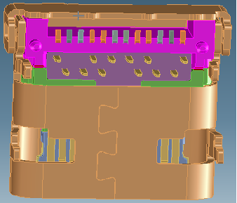 TYPE C USB 24PIN  板上型 DIP+SMT TYPE 無翻邊